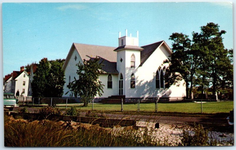 Postcard - Calvary Methodist Church - Rhodes Point, Smith Island, Maryland