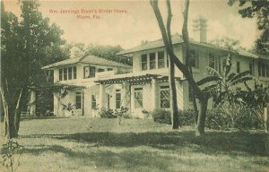 Florida Miami Jennings Bryan's Winter Home Mayo's Stationery Postcard 22-1680