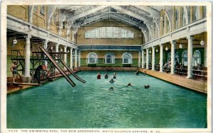 1910s Swimming Pool The New Greenbrier White Sulphur Springs WV Postcard