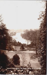 UK Famed View From Terrace Cdns Richmond Vintage RPPC C090