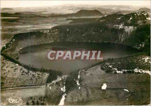 Modern Postcard The Lake Pavin (p d) Aerial view