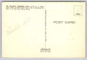 Riverdale  North Dakota   Garrison Dam  Postcard