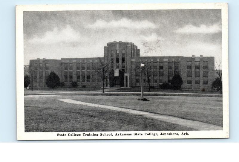 *State College Training School Arkansas State College Jonesboro Ark Postcard C67