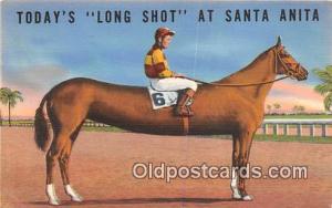 Horse Racing Postcard Post Card Arcadia, CA, USA Santa Anita Park Horse Racin...