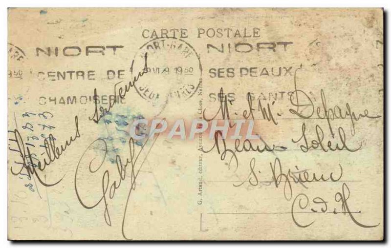 Old Postcard Niort L & # 39Hotel Town