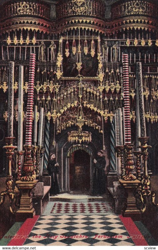 JERUSALEM, Israel, 1900-1910s; Interior Of The Holy Sepulchre