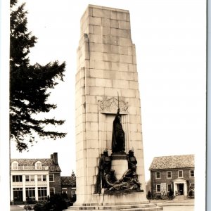 c1940s Fort Base Lewis Mcchord RPPC 91st Division Army Memorial Real Photo A100