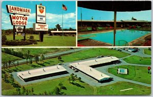 Motel Landmark Motor Lodge Tri Image Pool Friendship Inn Glen Falls NY Postcard