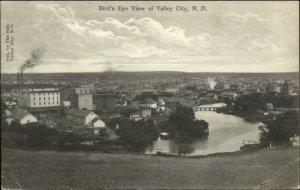 Valley City ND Birdseye View c1910 Postcard