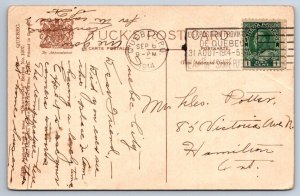 Passenger Elevator Quebec Tuck Postcard 1914 Provincial Exposition Slogan Cancel