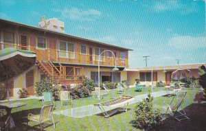 The Patio Amber Tides Motel Fort Lauderdale Florida 1954