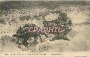  Vintage Postcard War 1914 On the battle field Militaria Horses