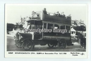 pp2111 - Bournemouth CPN. EL2074 at Boscombe Pier, c1924 - Pamlin postcard 