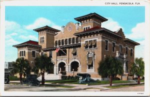 City Hall Pensacola Florida Vintage Postcard C056