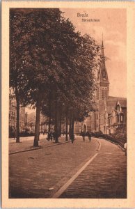 Netherlands Breda Baronielaan Vintage Postcard 09.51