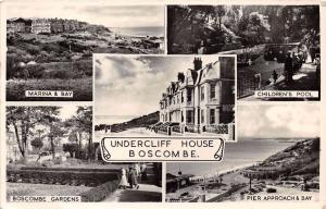BOSCOMBE DORSET ENGLAND UNDERCLIFF HOUSE MULTI IMAGE PHOTO POSTCARD 1950s