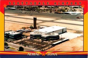 Scottsdale, AZ Arizona  SCOTTSDALE AIRPORT Bird's Eye View 4X6 Aviation Postcard