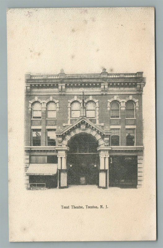 TRENTON NJ TRENT THEATRE ANTIQUE POSTCARD