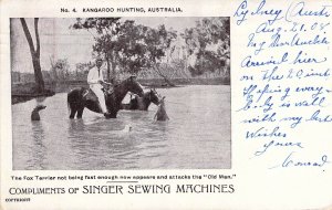 New South Wales, Kangaroo Hunting on Horseback, Great Message, Old Postcard