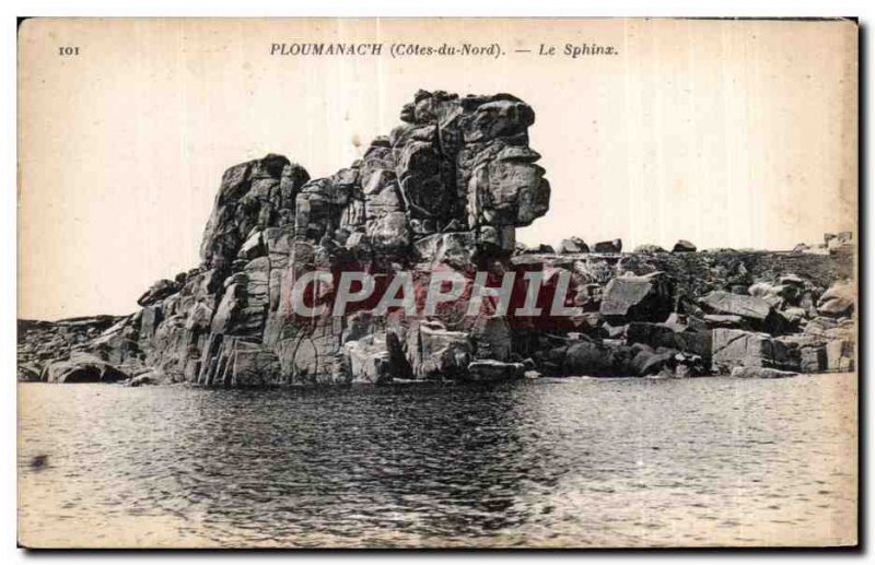 Old Postcard Ploumanac pm The Sphinx