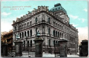Colonial Secretary's Offices Sydney New South Wales Antique Buildings Postcard