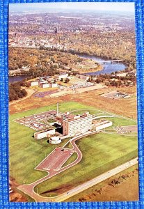 Vintage Sacred Heart Hospital Aerial View Eau Claire Wisconsin WI Postcard