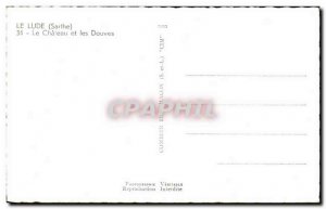 Old Postcard Le Lude Le Chateau and Moat