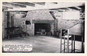 Old Fireplace and Oven The Gilbert Stuart Brithplace North Kingston Rhode Isl...