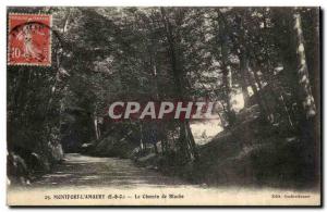Montfort L & # 39Amaury - The Way of Bluche - Old Postcard