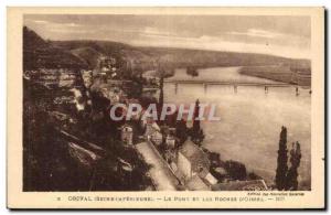 Orival - The Bridge and the Rocks D Oissel - Old Postcard