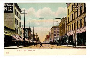 CA - San Diego. Fifth Street ca 1907