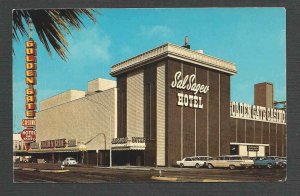 Ca 1968 PPC THE GOLDEN GATE CASINO & SAL SAGEY HOTEL LAS VEGAS NV, MINT