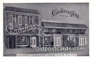 Cavanagh's Restaurant, New York City, NYC USA Unused close to perfect corners