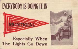 Banner Pennant Montreal Quebec Canada pm 1913               