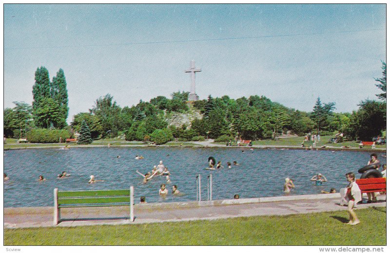 La piscine et la Croix du Parc Sauve , SALABERRY DE VALLEYFIELD , Quebec , 50...