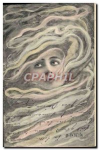Old Postcard Fantasy Illustrator Woman Patella