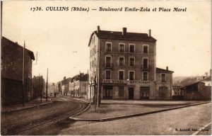 CPA Oullins - Boulevard Emile-Zola et Place Morel (1035384)