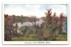 Postcard #3 Greetings From MENLO Kans. Kansas