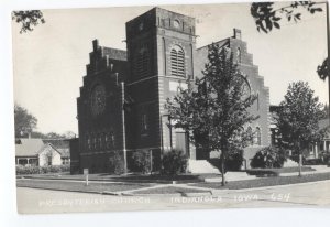 RPPC Postcard Presbyterian Church Indianola Iowa IA