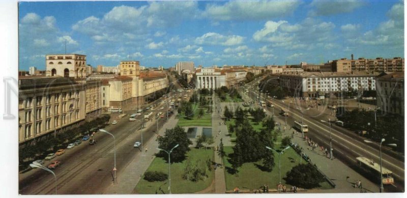484916 USSR 1983 Minsk Yakub Kolas Square photo Likhtarovich Belarus