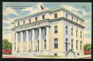 Dothan Alabama al United States Post Office linen postcard