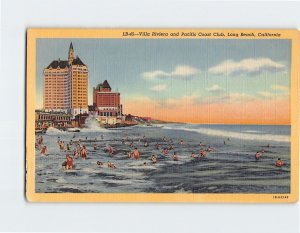 Postcard Villa Riviera and Pacific Coast Club, Long Beach, California