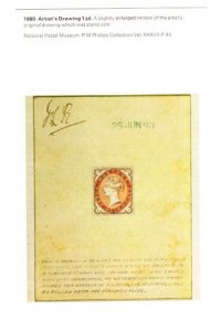 Artist's Drawing, Victoria Stamp, National Postal Museum. London, England