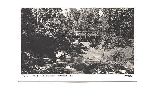 Bowring Park Bridge St John's Newfoundland, Real Photo