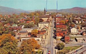 HOLLIDAYSBURG PENNSYLVANIA~ALLEGHENY ST-VIEW UP TOWN AERIAL POSTCARD 1970s