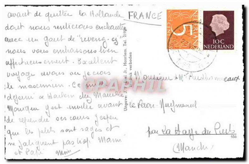 Modern Postcard Panorama Haarlem De Grote Kerk