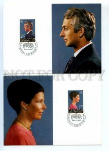 440839 Liechtenstein 1984 First Day maxi-card Prince Hans Adam Princess Marie