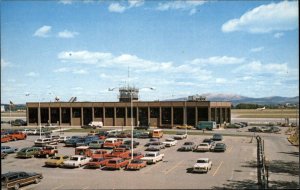 Burlington International Airport VT Classic 1970s Cars Vintage Postcard