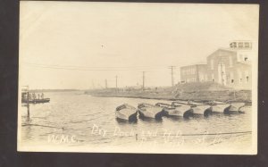 RPPC PAN HEAD SOUTH CAROLINA SC DRY DOCK BOATS VINTAGE REAL PHOTO POSTCARD