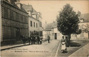 CPA Breteuil place du marche butter (1207365) 